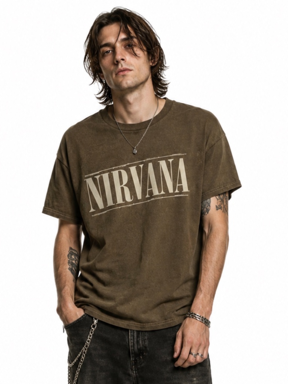 Nirvana Shirt M Smiley Face Green